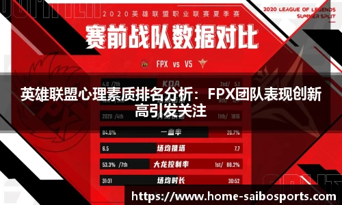 英雄联盟心理素质排名分析：FPX团队表现创新高引发关注